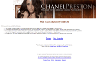 Tablet Screenshot of chanelpreston.com